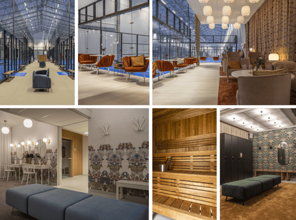 A padel hall with a reverse concept