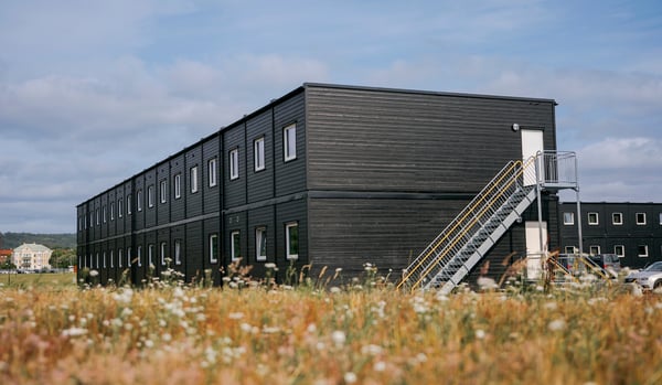 Modulboenden löste bostadsbrist för officersutbildning i Skövde