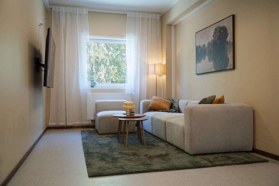 Living areas in modular worker village