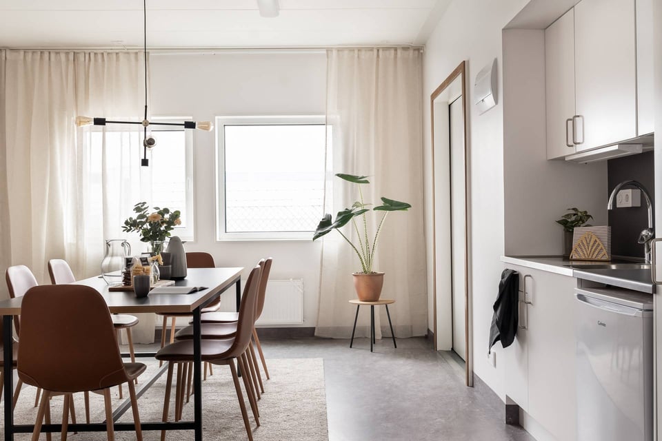 Indoor climate and good ventilation in temporary buildings