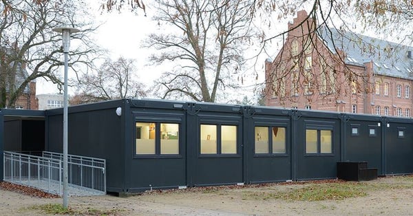 Temporary school for visually impaired children