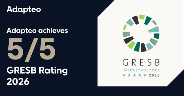 Adapteo’s circular model recognised with 5-star GRESB rating